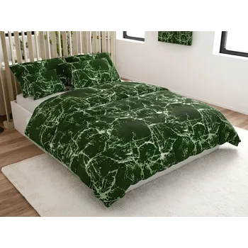 Bavlněné povlečení TEMPESTA zelené Rozměr povlečení: 70 x 90 cm | 140 x 200 cm