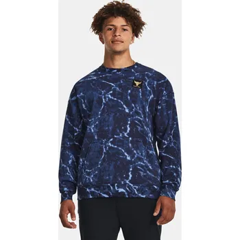 Pánská mikina Pánská mikina Under Armour Pjt Rock Rival Fleece Cre 1380119-410 Modrá MD