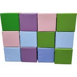 Molitanová stavebnice Moliplay Kostky 12 dílů koženka velikost Jumbo (Velikost Jumbo 40 cm)