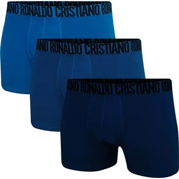 Pánské spodní prádlo CR7 PÁNSKÉ BOXERKY 3 PACK TURQUOISE/MARINE/NAVY 8100-49-2731 Velikost: M