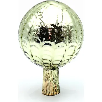 Zahradní dekorace Koule na plot - stříbřená | 75238