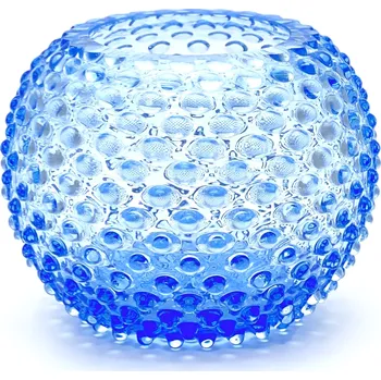 Váza Váza 18cm - Hobnail - Ananas - světle modrá | 80456