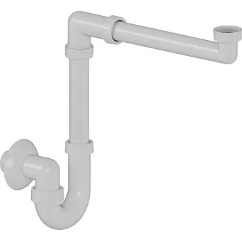Vodovodní potrubí CERANO - Sifon umyvadlový/nábytkový, místošetřící - 5/4" - DN32/250-700 mm - bílá