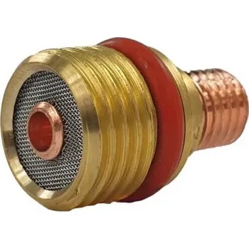 Příslušenství ke svářečce Sherman Držák kleštiny 2,4 mm se sítkem 9/20 na FUPA a skleněnou hubici