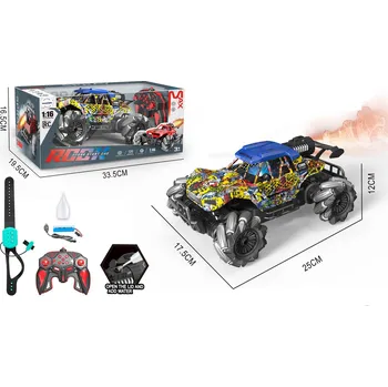 RC model auta Mamido Terénní autíčko na dálkové ovládání Show Truck 1:16 s kouřovým efektem 4x4 MT1362
