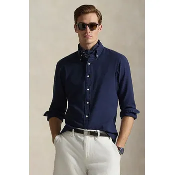 Pánská košile Bavlněná košile Polo Ralph Lauren 710P07183 námořnická modř 59X, vel. S