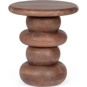 Konferenční stolek BIZZOTTO Odkládací stolek LOPEZ 40 cm hnědý