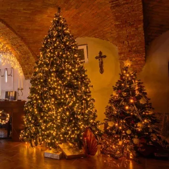 LED páska DECOLED LED světelný řetěz ELSLN, 40 m, 200 teple bílých diod, IP44, vč. zdroje a dálkového ovládání