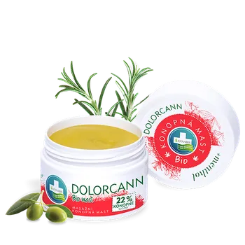 Masážní přípravek DOLORCANN BIO KONOPNÁ MAST NA MASÁŽE +menthol