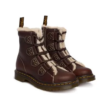 Pánská obuv Kotníková obuv Dr. Martens 1460 Lace To Toe Fur Lined DM41417200 Hnědá 42