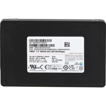 SSD disk SSD Samsung PM897 960GB SATA 2.5" MZ7L3960HBLT-00A07 (DWPD 3)