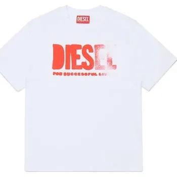 Chlapecké tričko Dětské bavlněné tričko Diesel THIDE OVER T-SHIRT J02587.0GRAI bílá 00X, vel. 132