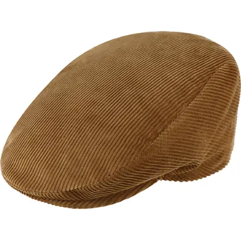 Čepice Fiebig - Headwear since 1903 Pánská světle hnědá manšestrová bekovka s nepromokavou podšívkou Velikost: 61 cm (XL)