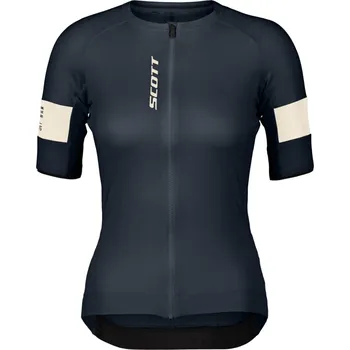 cyklistický dres SCOTT Cyklistický dres s krátkým rukávem - ENDURANCE PRO W - modrá/bílá