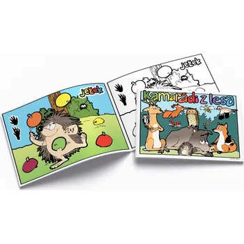 omalovánky Lesní svět Papírová omalovánka - Kamarádi z lesa