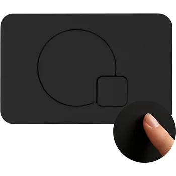 Splachovací tlačítko ZEĎNÍ TLAČÍTKO ADGO SLIM PRO PŘEDSTĚNOVÝ SYSTÉM SPLACHOVACÍ WC ČERNÉ