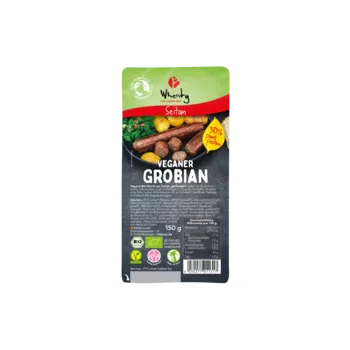 Koření Wheaty Klobása ze seitanu uzená 150g bio BIO VEGAN Množství: 1 ks