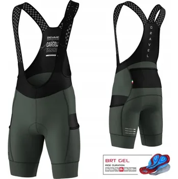 Pánské kraťasy Cyklistické Kraťasy BIEMME CARGO ADVENTURE 25 zelené, velikost L