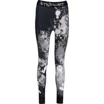 Dámské termo spodky Dámské funkční termo kalhoty premium ALTISPORT VOJ/ALW055TER02 ČERNOBÍLÁ L