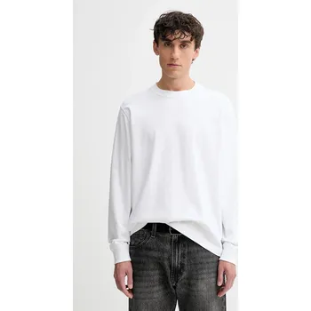 Pánské tričko Bavlněné tričko s dlouhým rukávem Abercrombie & Fitch KI124.5555.100 bílá 00X, vel. XXL