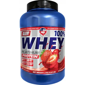 Protein Syrovátkový protein s příchutí jahody MLO Whey Platinum Protein 2 kg