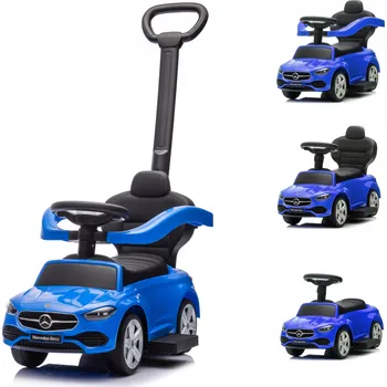 Odrážedlo ODRÁŽEDLO MERCEDES AMG 4V1 KOŽENÉ SEDADLO MĚKKÁ KOLA ZÁBRANY