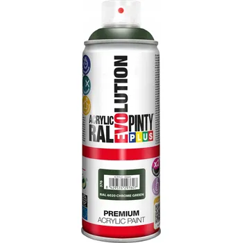 Barva ve spreji PintyPlus Akrylový lak ve spreji RAL 6020 Oxidově zelená lesklá 400ML