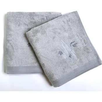 Ručník Bambusový froté ručník BOSTON / BAMBUS, šedá, 50x100cm