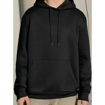 Pánská mikina Sinsay - Základní hoodie - černá - 2326O-99X - 2326O-99X-XL