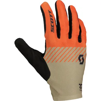 Cyklistické rukavice SCOTT Cyklistické rukavice dlouhoprsté - RC TEAM LF - červená/béžová/černá M