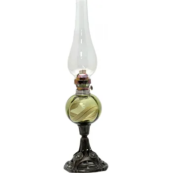 Petrolejová lampa Petrolejová lampa s cínovou nohou - lesní zelená | 87835