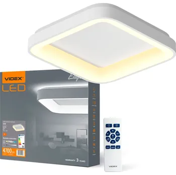 Osvětlení Plafon LED Svítidlo stropní přisazené 72W 7500lm 2700-6000K CCT Bílá Stmívatelná + Ovladač EDGE Videx