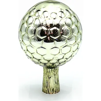 Zahradní dekorace Koule na plot - stříbřená | 75244