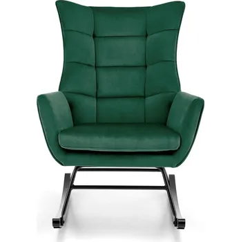 Křeslo Houpací křeslo Halmar BAZALTO tmavě zelená (1p=1szt)