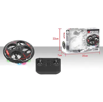 Dron Mamido Dron UFO na dálkové ovládání s LED světly červený MT1272