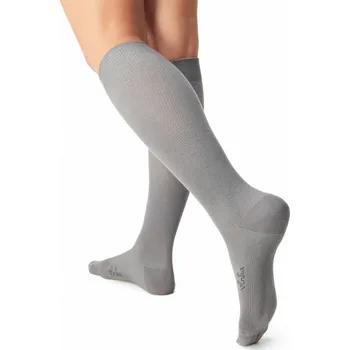 Dámské ponožky Vlnka Bavlněné kompresní podkolenky šedá velikost 40-42