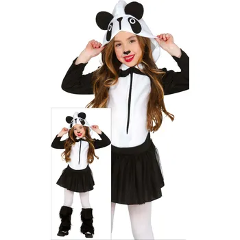 Karnevalový kostým Guirca Detský kostým šaty - Panda Velikost - děti: M: 115-123 cm