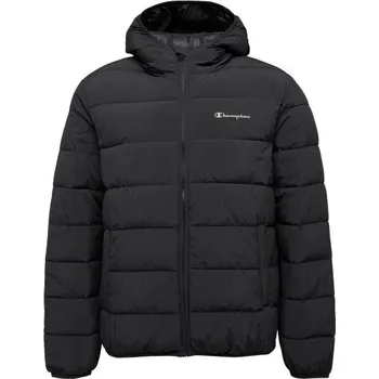 Pánská zimní bunda Champion HOODED L Černá, Bílá
