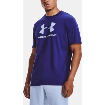Pánská móda Pánské tričko Under Armour SPORTSTYLE LOGO SS 1329590-415 Modrá MD