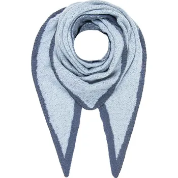 Šátek Zimní trojúhelníkový šátek světle modrý 7200823-7