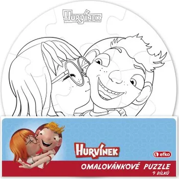 Puzzle efko Puzzle Hurvínek - namaluj si sám kruh 9 dílků