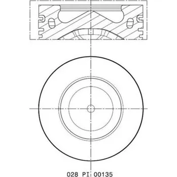 Píst motoru Píst MAHLE ORIGINAL 028 PI 00135 000