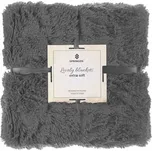 Deka 160x200 cm dvouvrstvá SPRINGOS LOTUS tmavě šedá