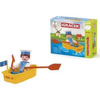 Figurka efko Igráček Námořník - figurka s lodičkou