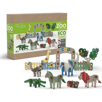 ostatní stavebnice efko ECO Roto Bláznivá ZOO – ekologická stavebnice