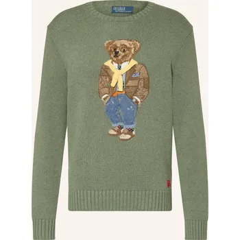 Pánský svetr Polo Ralph Lauren Pánský Svetr, zelená / hnědá / modrá, S