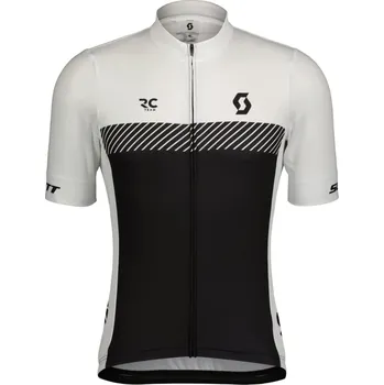 cyklistický dres SCOTT Cyklistický dres s krátkým rukávem - RC TEAM - bílá/černá