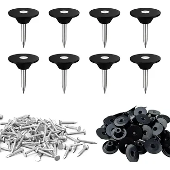 Hřebík 100× upevňovací hřebíky s podložkou 3,5 × 30 mm pro nopovou fólii