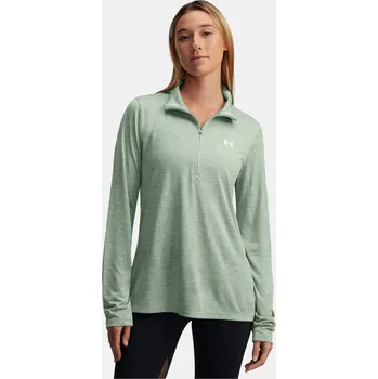 Dámská mikina Dámská mikina Under Armour Tech 1/2 Zip- Twist 1384225-348 Zelená XS