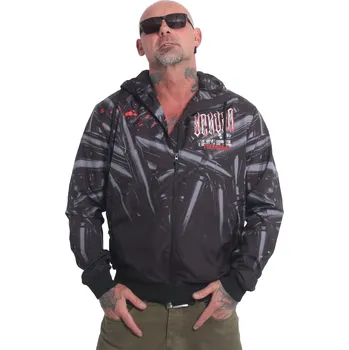Pánská casual bunda Yakuza pánská větrovka Sword Windbreaker black 2XL